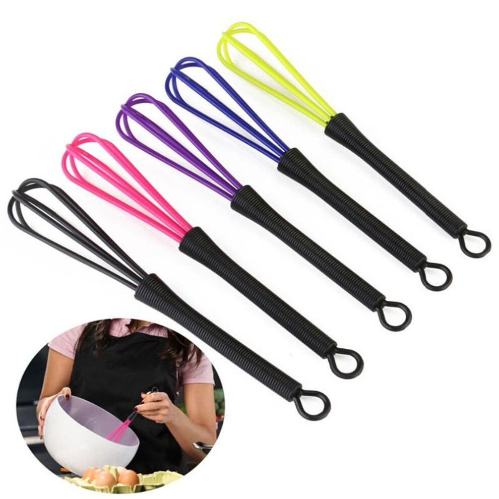 Mini Plastic Salon Hairdresser Dye Balloon Whisk Tool Kitchen Tool