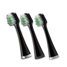 Waterpik Triple Sonic Ersatzbrstenkpfe Complete Care Ersatzzahnbrstenkpfe STRB-3WB, 3 Stck (1 Stck), Schwarz