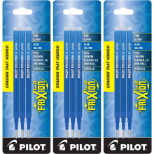 Αναγγελίες Pilot Gel Ink για στυλό FriXion, λεπτή μύτη, μπλε μελάνι, 3 πακέτα, 9 συνολικά