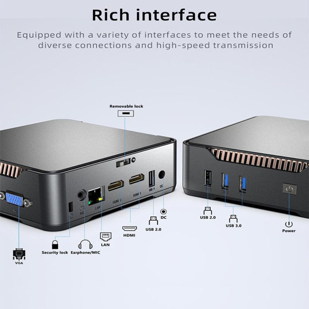 (16GB RAM+128GB SSD) Funxun Window 11 Pro Mini Pc Home Office Computer 128g/256g/512g/1tb Ssd  8/16gb Ram Portable Pc