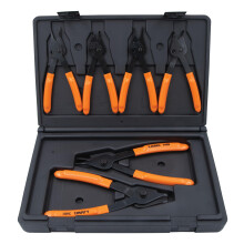 Lang Tools (3497 6-Piece Fixed Tip Combination Internal/External Snap Ring Pliers Set, Black