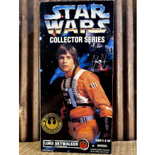 Star Wars Collector Series 12 Luke Skywalker in X-wing Gear poppenfiguur door Kenner
