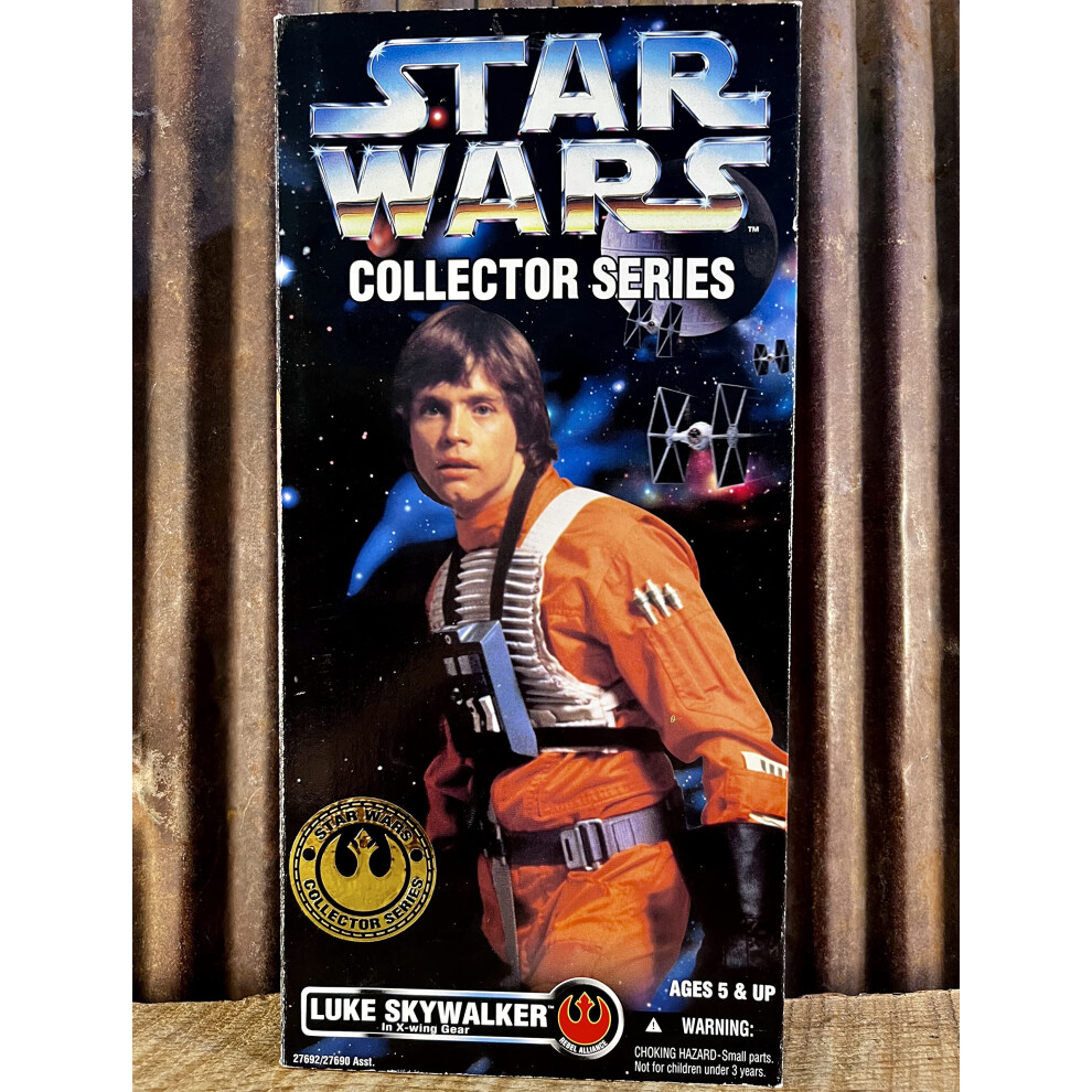 Star Wars Collector Series 12" Luke Skywalker In X-Wing Gear Doll Figure By Kenner