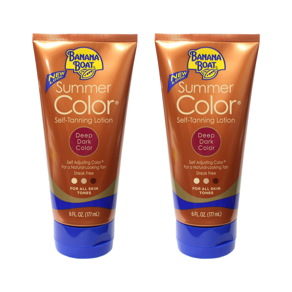 (Pack of 2) Banana Boat Summer Color  Self - Tanning Lotion  6 fl oz each