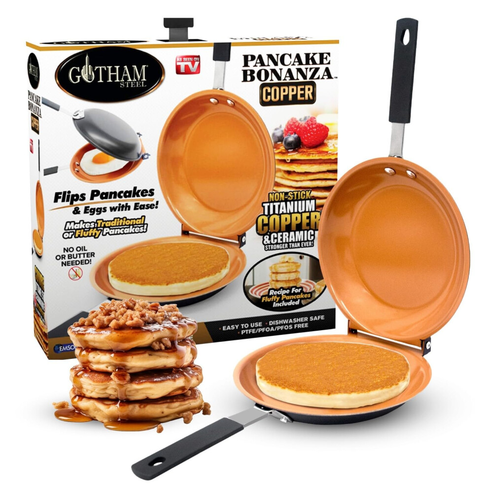 Gotham Steel Dubbelzijdige Pan De Perfecte Pannenkoekenmaker - Nonstick Co