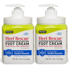 Profoot Heel Rescue Fußcreme – 2er Pack, 16 Unzen Flasche – für rissige, verhornte oder spröde Haut