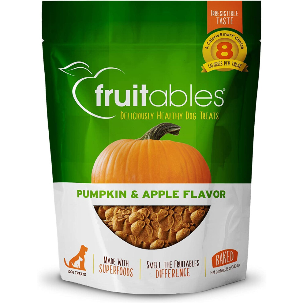 Fruitables Dog Treats Pumpkin & Apple Flavor 7 oz