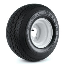 Combinaison de roue ? 4 trous Kenda Hole-N-1 blanche 8" x 7" et de pneu (18/8.50-8)