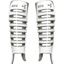 STX Lacrosse Målvakt Valor Shin Guards, L/XL, Par, Vit