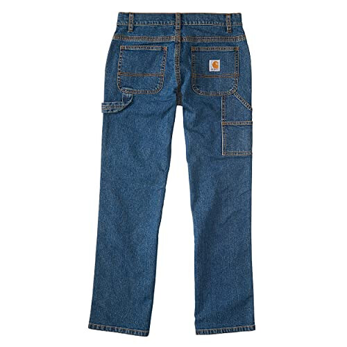 Carhartt Carhartt pantaloni casual per ragazzi Washed Dungaree (foderati e non foderati), denim medium wash, 14 US 2