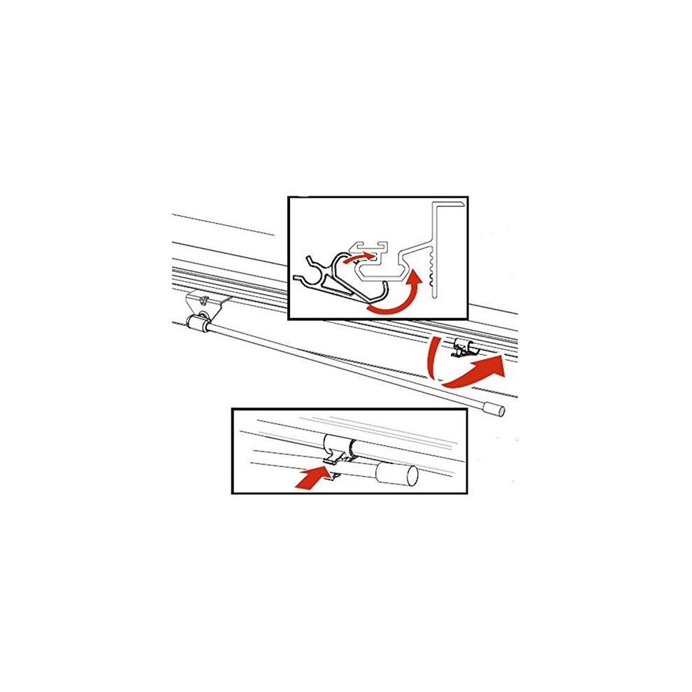 Bak Industries Bakflip Prop Rod Clips Set - Paar Von Clips FüR Bakflip, ZubehöR FüR Lkw-Abdeckungen, Hochwertige BefestigungslöSungen-image