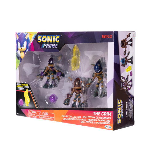 Sonic The Hedgehog Sonic Prime Prime 2,5 polegadas figura o tema sombrio 5 pe  as: Sonic TR 2