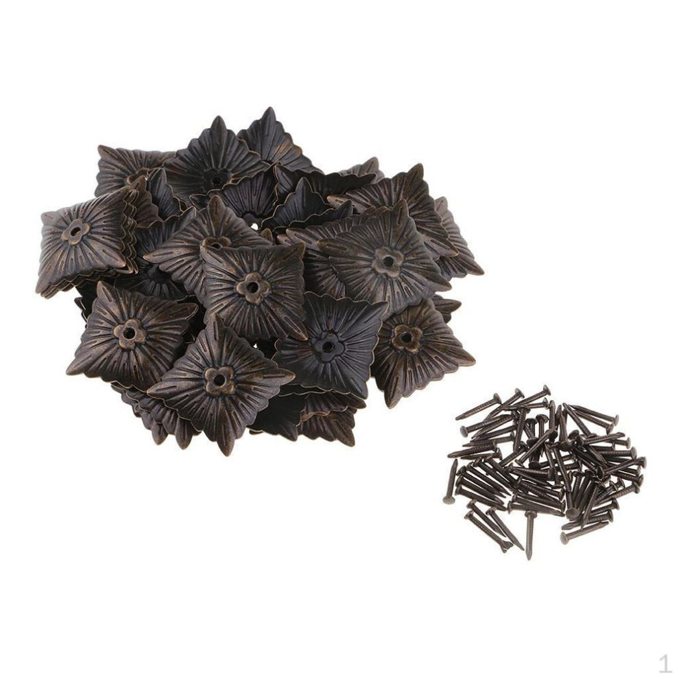 50 Pcs Square Tacks Vintage Upholstery Nail Furniture Nails