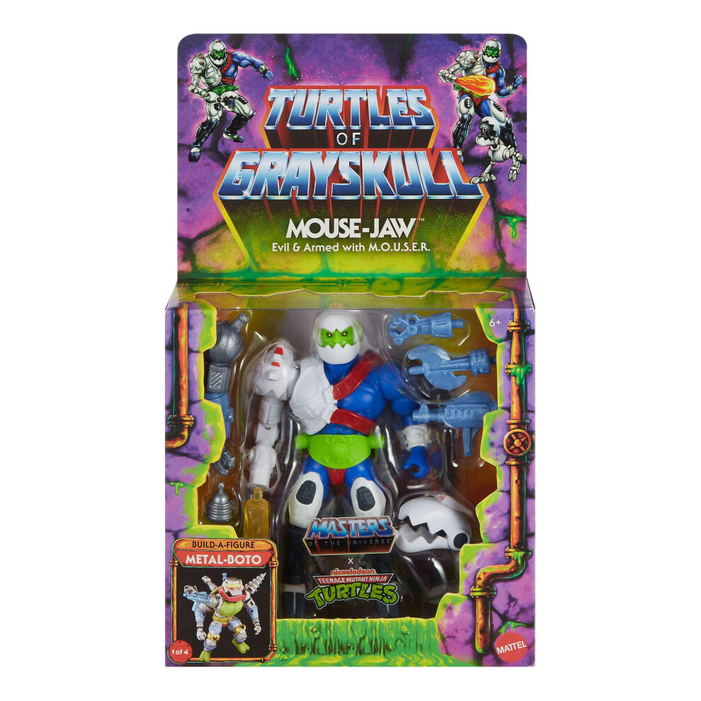 Turtles Of Grayskull Motu & Tmnt Deluxe Figura: Mouse-Jaw-image