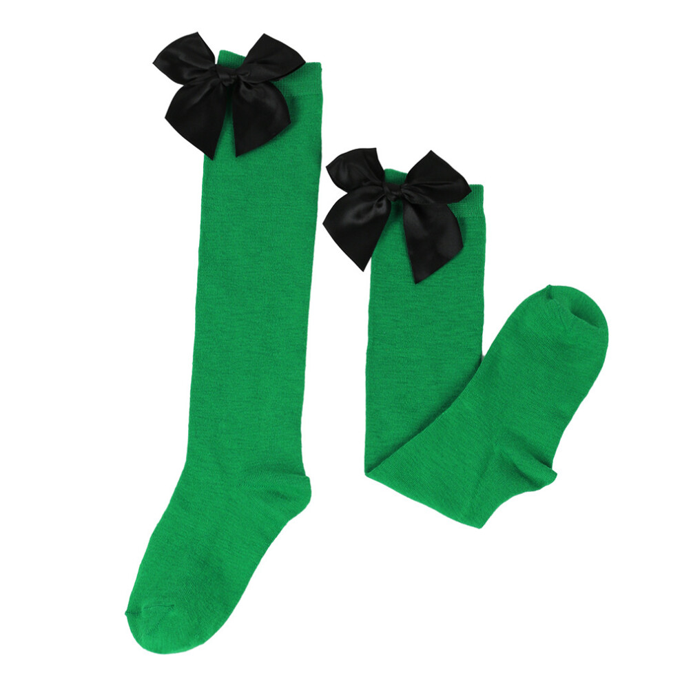 (StyleP) Bow Halloween Girs Over Knee Socks Fashion Multiple Colors Kids Cute Gifts