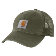 Carhartt Heren Canvas Mesh-Back Cap Basil OFA
