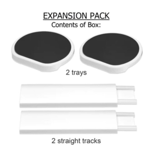 G??s?? Dark Grey - Expansion Pack - 2 Straight Tracks ?a? 2 Trays. ?e 1