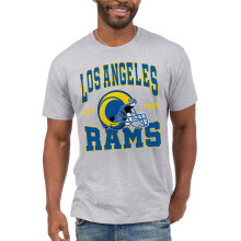 Junk Food Clothing x NFL  Los Angeles Rams  Teamhelm  Unisex-Erwachsene, kurzrmeliges Fan-T-Shirt fr Damen und Herren  Gre XX-Large