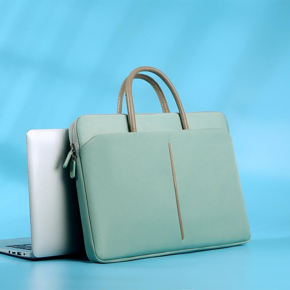 (green, For 15.6 inch) Laptop Bag Women 13.3 14 15 15.6 Inch Handbag Computer Sleeve Cover For Xiaomi Huawei Hp Lenovo Macbook Air Pro 13 Notebook Case
