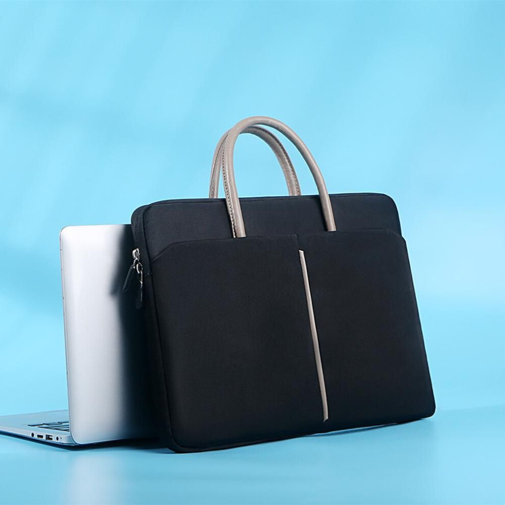 (black, For 13-13.3 inch) Laptop Bag Women 13.3 14 15 15.6 Inch Handbag Computer Sleeve Cover for Xiaomi Huawei Hp Lenovo MacBook Air Pro 13 Notebook Case