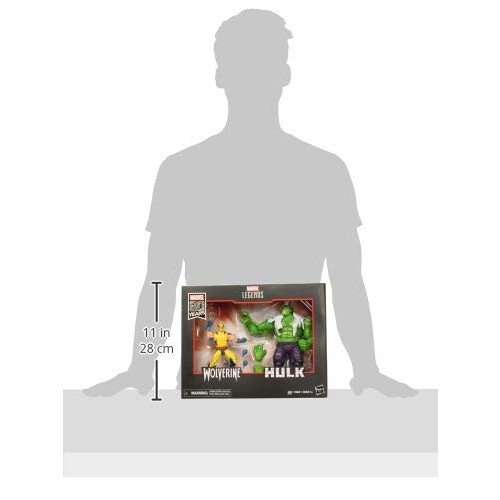 Marvel Hasbro Marvel Legends Wolverine and Hulk 6-Inch Action Figure 2-Pac Standard 2