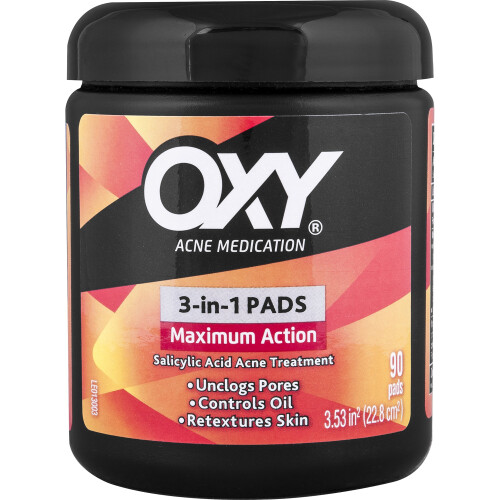OXY Maximum Action 3-in-1-Behandlungspads, je 90 St?ck (2er-Pack)