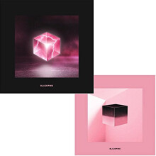BLACKPINK [SQUARE UP] 1. MINI Album Schwarz/Pink - Zufällige Version CD + Booklet + 2 Postkarten + 4 Fotokarten + Sendungsverfolgung