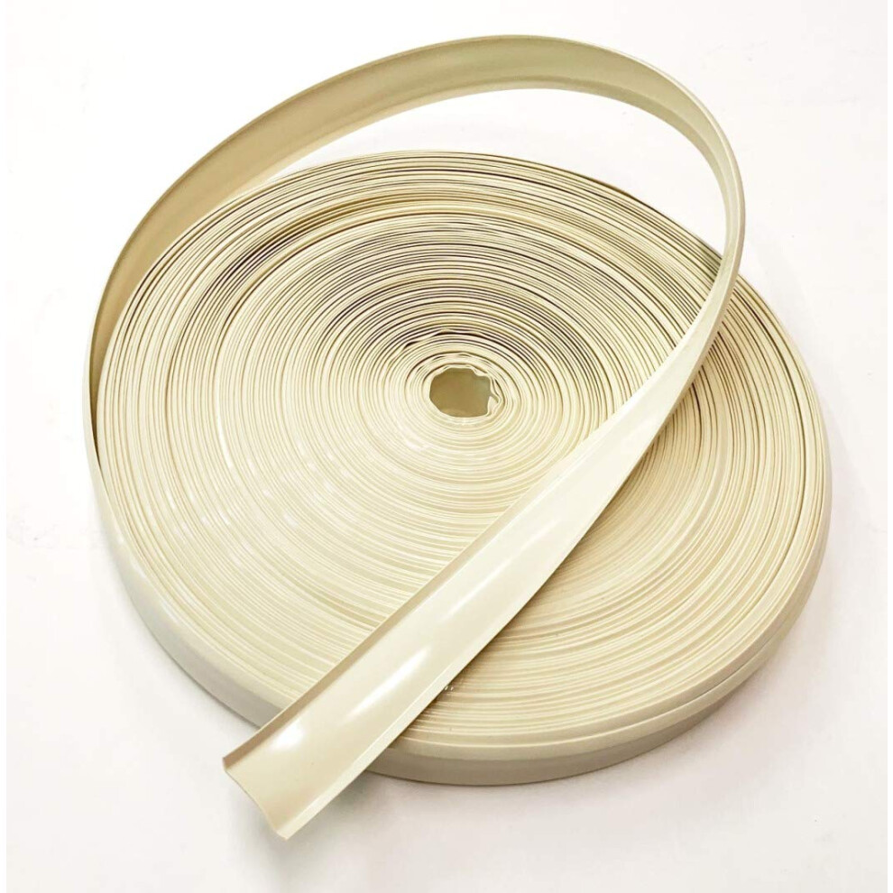 Qpn Colonial 7/8" Insert Molding Trim Screw Cover Rv Camper Travel Trailer (50 Ft, Colonial (Tanish Beige)) White/Beige 605941832576