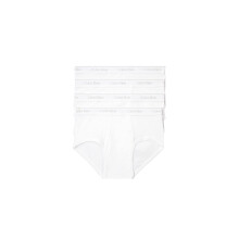 Calvin Klein Men's Cotton Classics 4-Pack Brief 4 White M