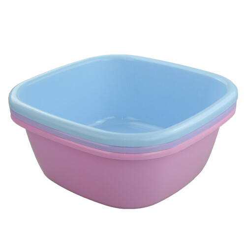 Disney Doryh 12 Quart Plastic Vierkante Wastafel Set van 3 2