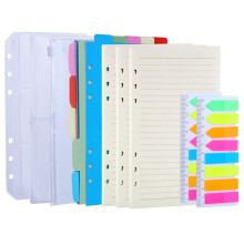 Antner A6-Nachfllpapier, 3er-Pack, 45 Stck, A6-Binderpapier, Planereinlagen, 2er-Pack, 160 Stck, Neon-Klebestreifen, A6-Bindertaschen, Binder-Tren