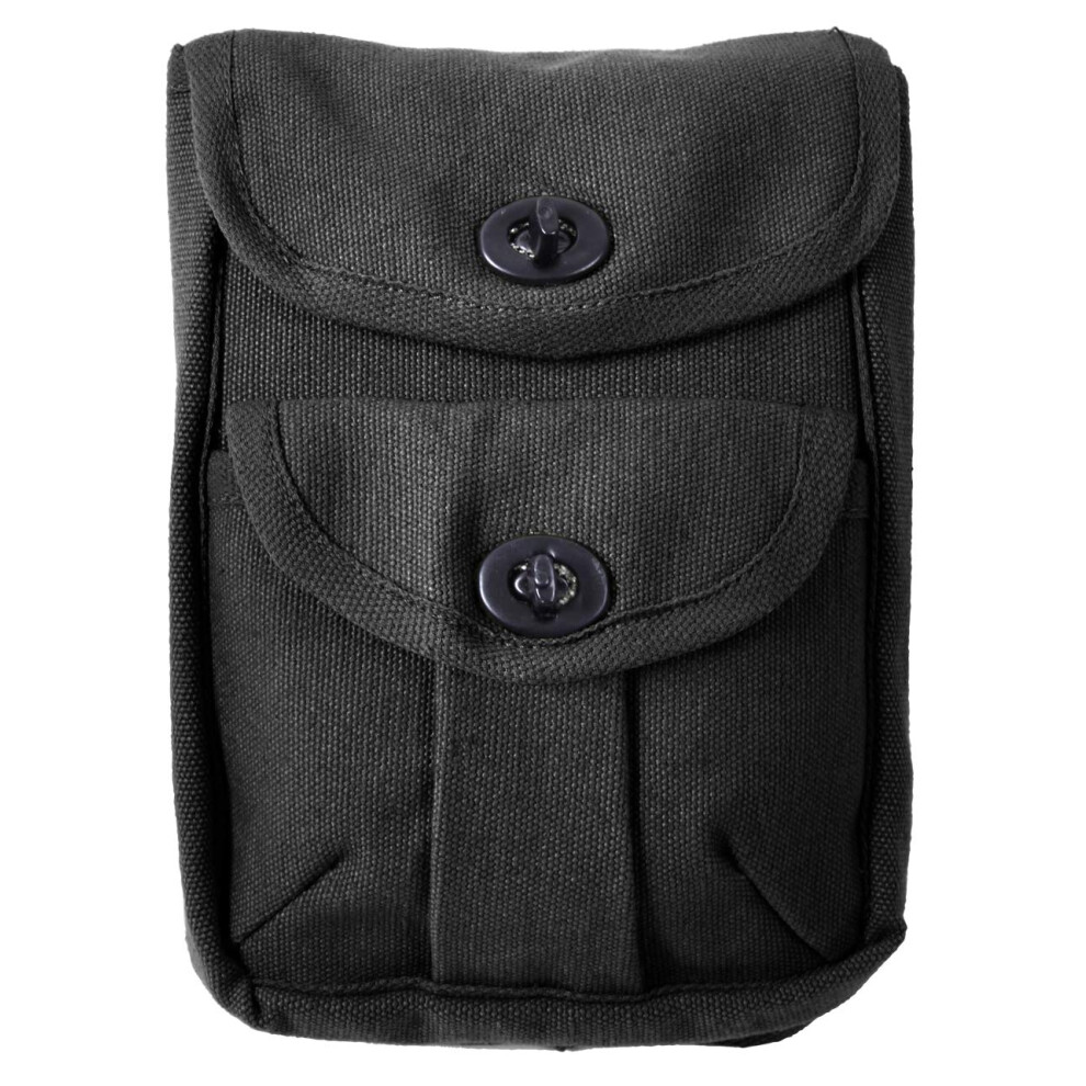 Rothco Black 2-Pocket Ammo Pouch-image-OPC-PDPQPVZ-NEW