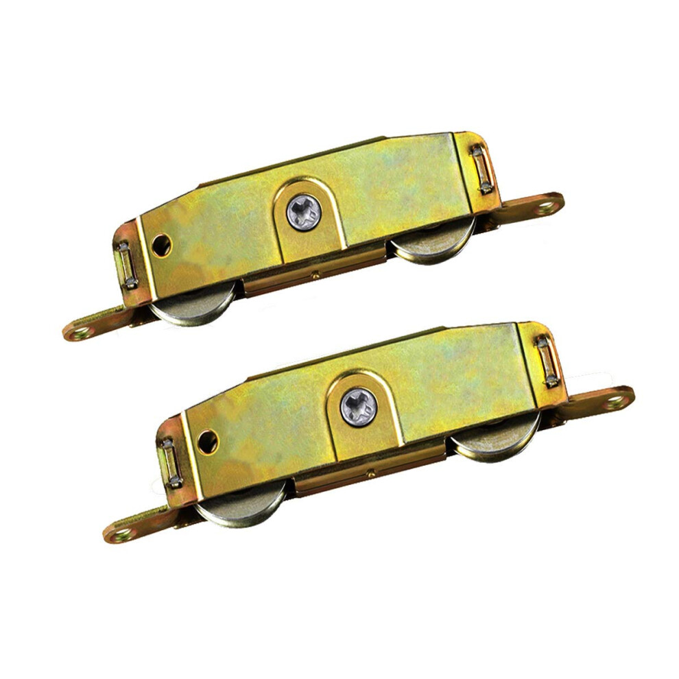 Ensemble de roulettes pour porte-fen?tre coulissante robuste, roulement ? billes en acier de 1-1/4 po, r?glable lat?ralement, lot de 2