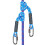 BeneLabel Poseidon Series Sewn Prusik Loops Corde, Sicurezza, 19", Diametro 2/5", Confezione da 2, Blu 1