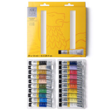 Lot de 20 tubes de peinture acrylique Winsor Newton Galeria de 12 ml