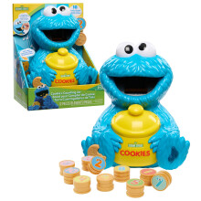 Just Play Sesame Street Cookie's Counting Jar - 12-Piece Set with 20+ Phrases for Learning Numbers (Ages 2+), Product Code 57782