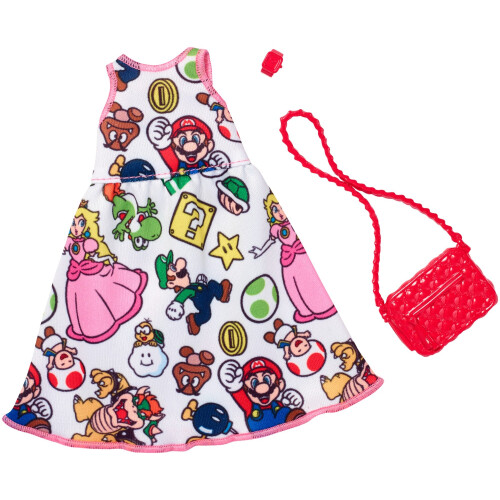 Barbie Barbie Super Mario Moda, Bianco