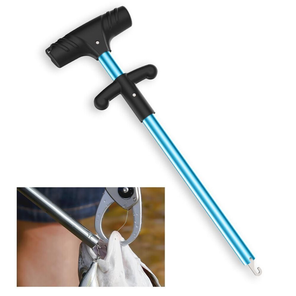 (blue) Fishing Hook Remover With Squeeze Puller Handle Fishing Hook Extractor Puller Fish Hook Tool