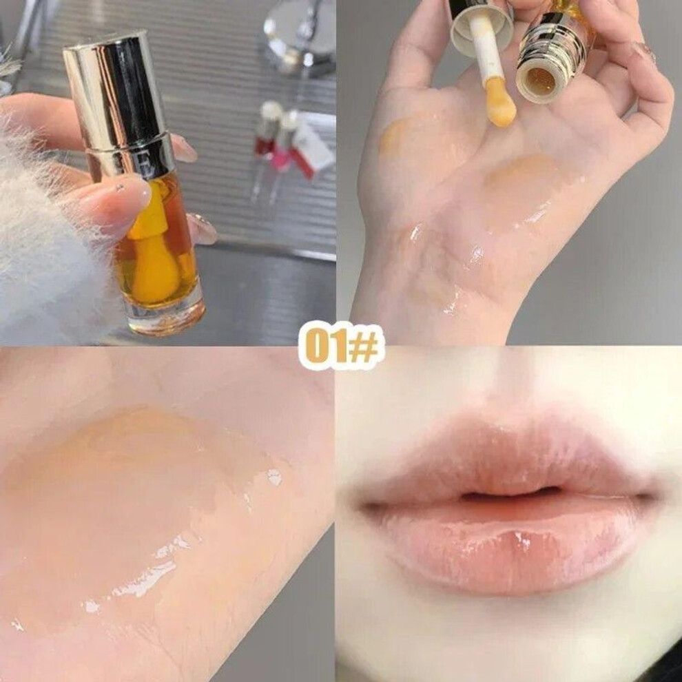 (1#) Jelly Lip Oil Moisturizing Transparent Lip Plumper Lip Gloss Makeup Nutritious Liquid Lipstick Moisturizing Lip Care