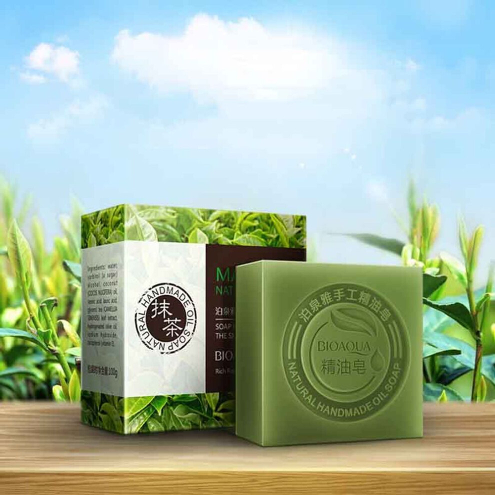 (Matcha) Charcoal Matcha Lavender Cleansing Soap