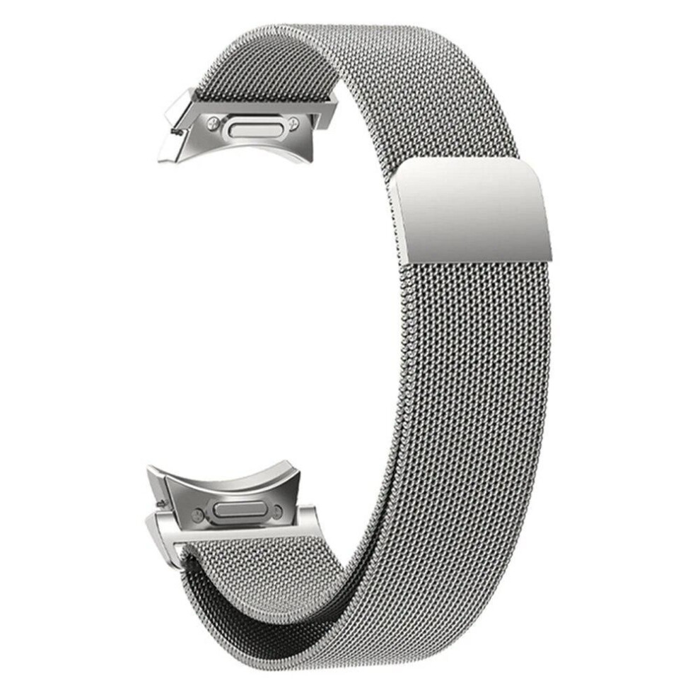 (, Galaxy 6 Watch 40Mm) Quick Fit Milanese No Gaps Band For Samsung Galaxy Watch 6 5 4 Classic 43Mm 47Mm 40Mm 44Mm 42 46Mm 5Pro 45Mm Magnetic Lo Silver 3052202523907