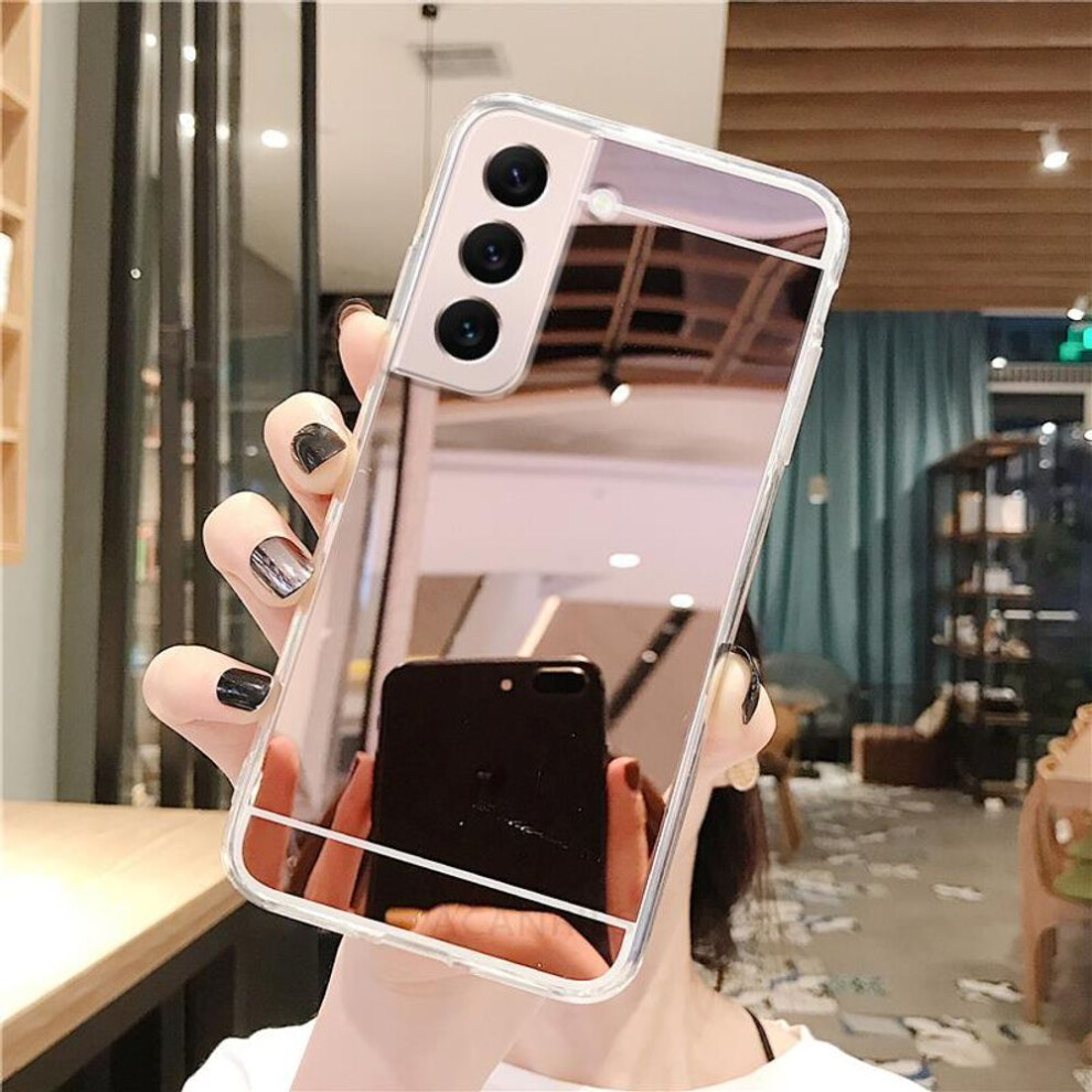 (rose gold, .) S 21 22 20fe Fashion Rose Gold Mirror Silicone Case For Samsung Galaxy S22 S21 Plus Ultra S20 Fe Luxury Back Cover S21fe S22plus