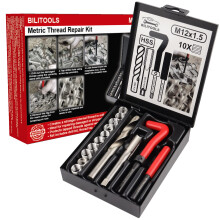 Kit de reparaci n de roscas BILITOOLS M12x1.5 HSS Broca Helicoil Kit de reparaci n M trico