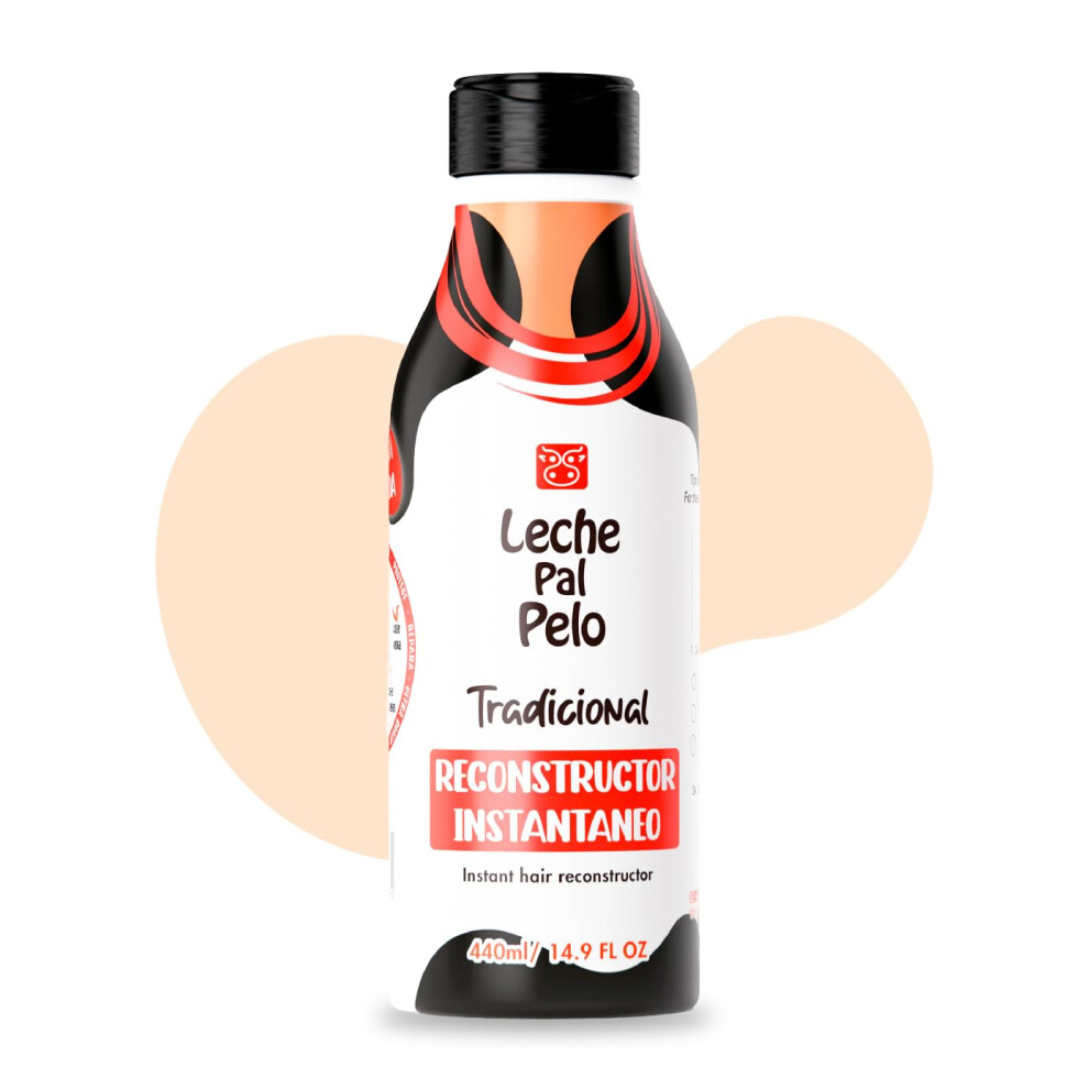 Crece Pelo Leche Pal Pelo - Instant Hair Reconstructor Treatment With Soy Wheat Aloe And Avocado. Provides Intensive Hydration-14.9 Ounces. Tratamiento Reconst