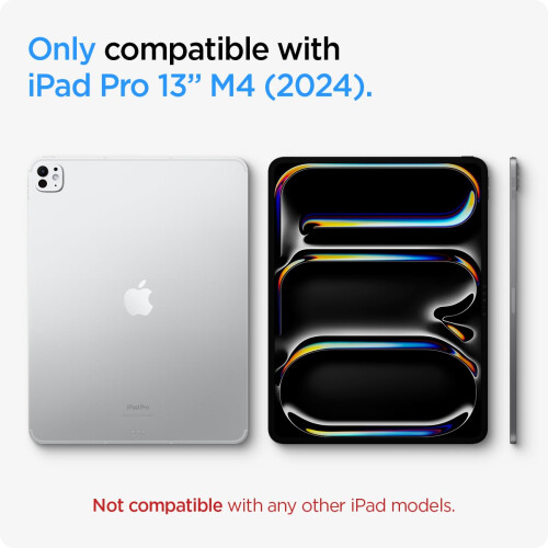 Spigen Protetor de tela de vidro temperado com Spigen [GLASTR EZ FIT] projetado para iPad Pro 13 polegadas M4 (2024) [9H dureza/caso de caso] 2