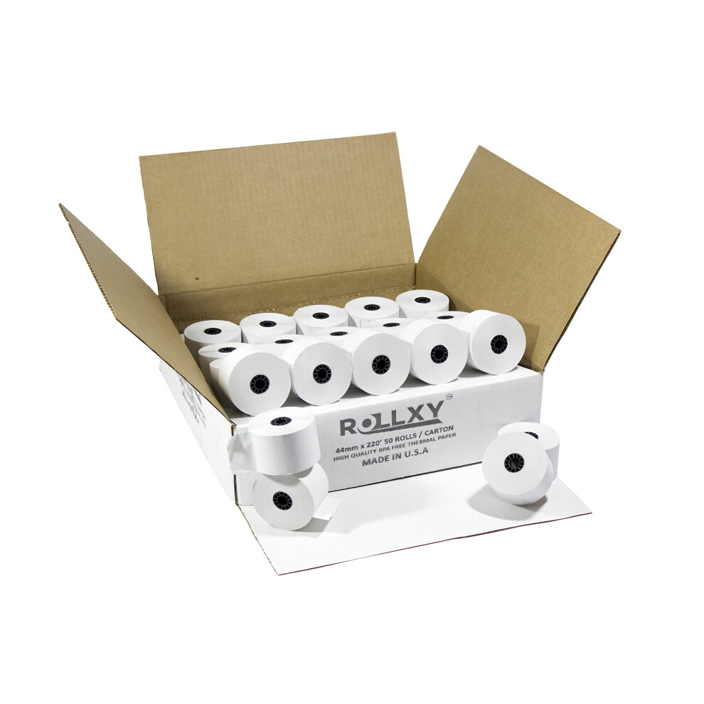 50 Rollen - 44 Mm X 220' Thermisch Papier (Sharp XE-A401)-image