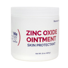 Dynarex Zinkoxid-salva 15 oz i burk – lindrar, förebygger och motverkar blöjeksem, sprucken hud och irritation (Vit)