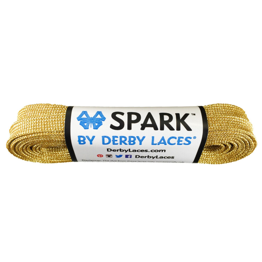 Derby Laces Gold 60 Pollici Spark Skate Lace Per Pattini Da Hockey E Da Ghiaccio E Stivali Da Roller Derby-image