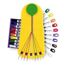 Scegli l'amicizia Il mio creatore di braccialetti dell'amicizia 20 fili pretagliati - Crea fino a 8 braccialetti (kit di artigianato, kit di gioi