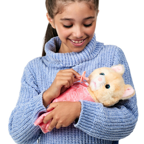 Little Live Pets - Cozy Dozys: Ginger The Kitty | Interactive Plush To 2